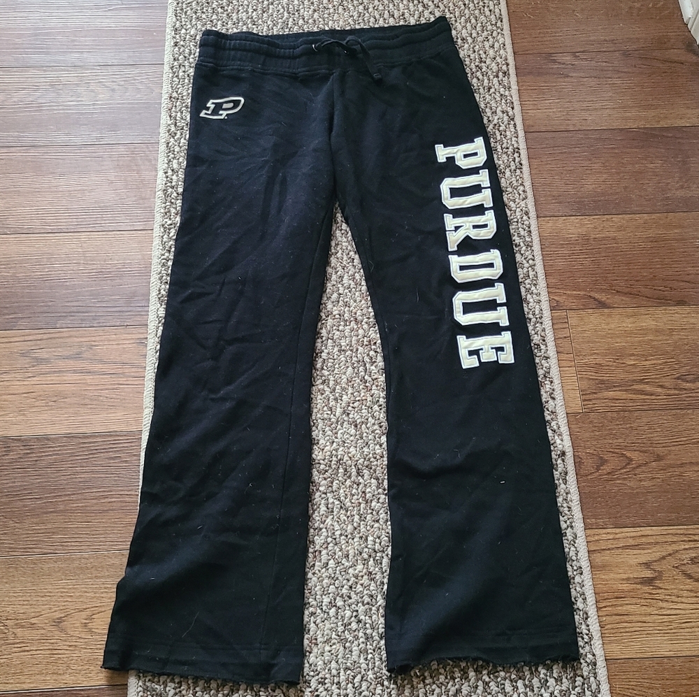 Purdue Med Black Sweatpants Womens